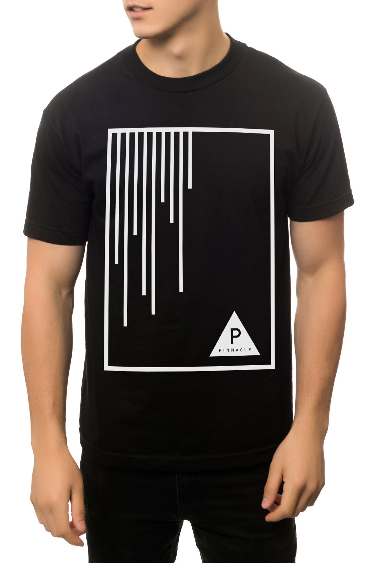 The Line Up Tee in Black