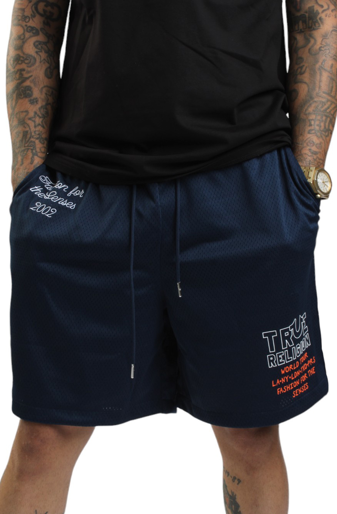 Embroidered Jersey Short