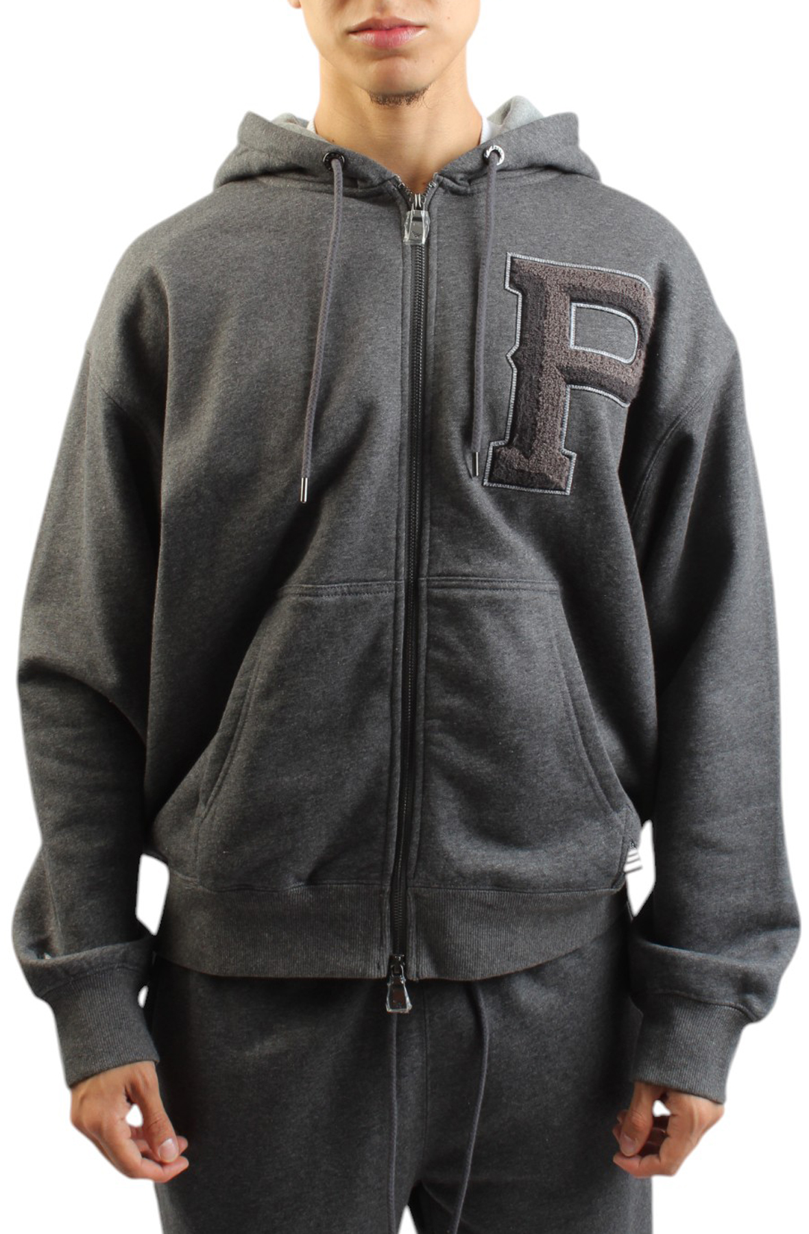 Relaxed Fit 3D Zip Hoodie