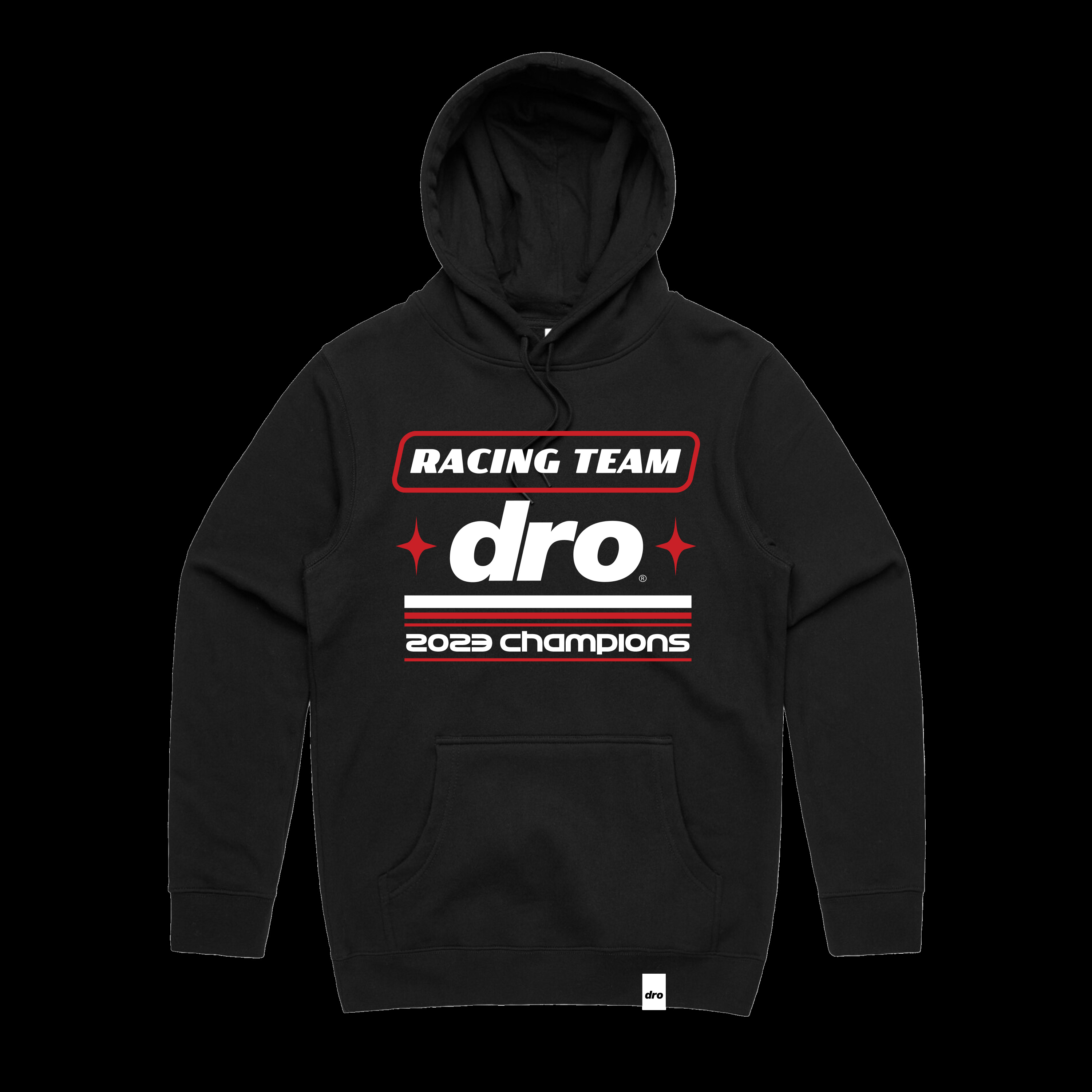 DRO Racing Team Pullover Hoodie - Black