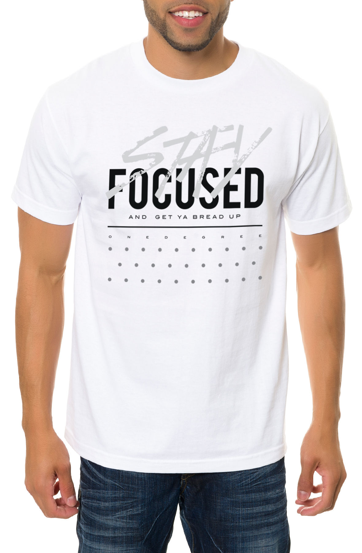 The Stay Focused Tee in White