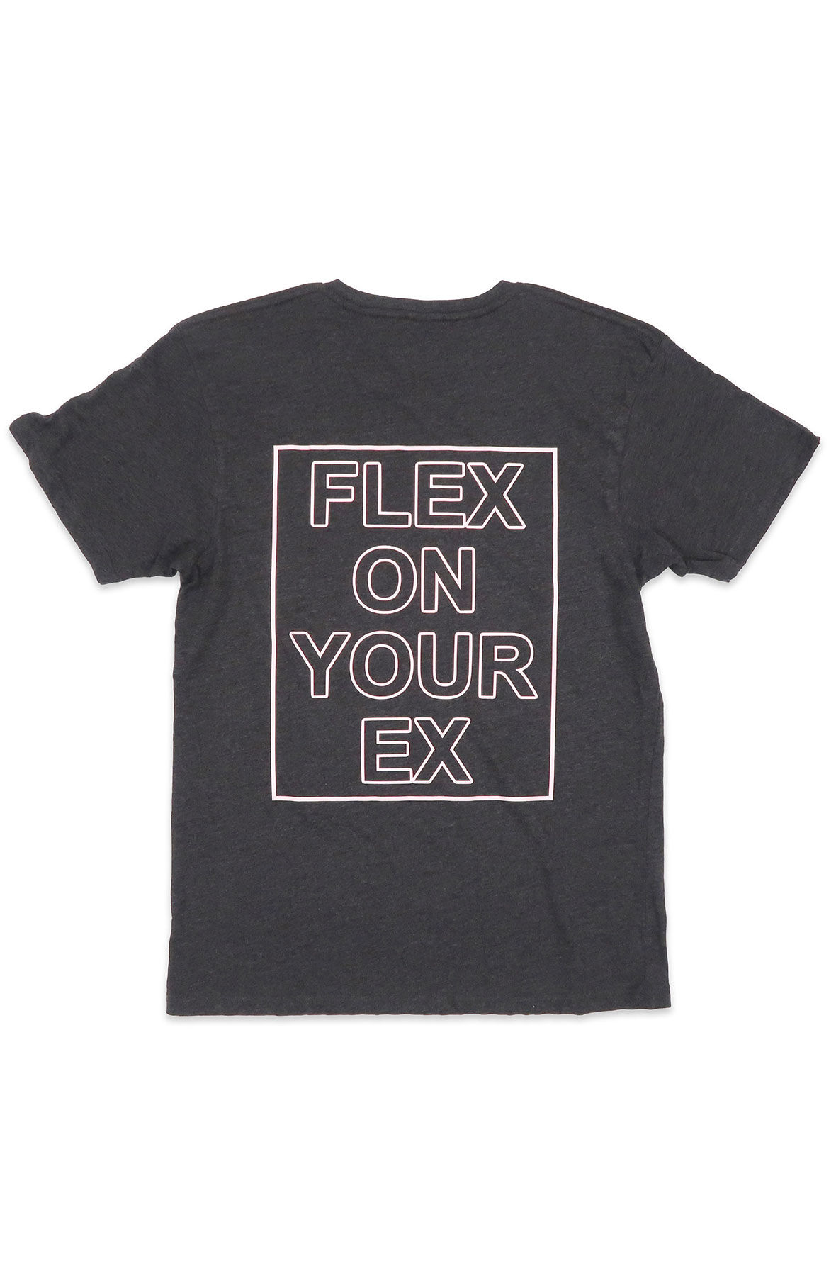 Flex Tee in Charcoal and Pink