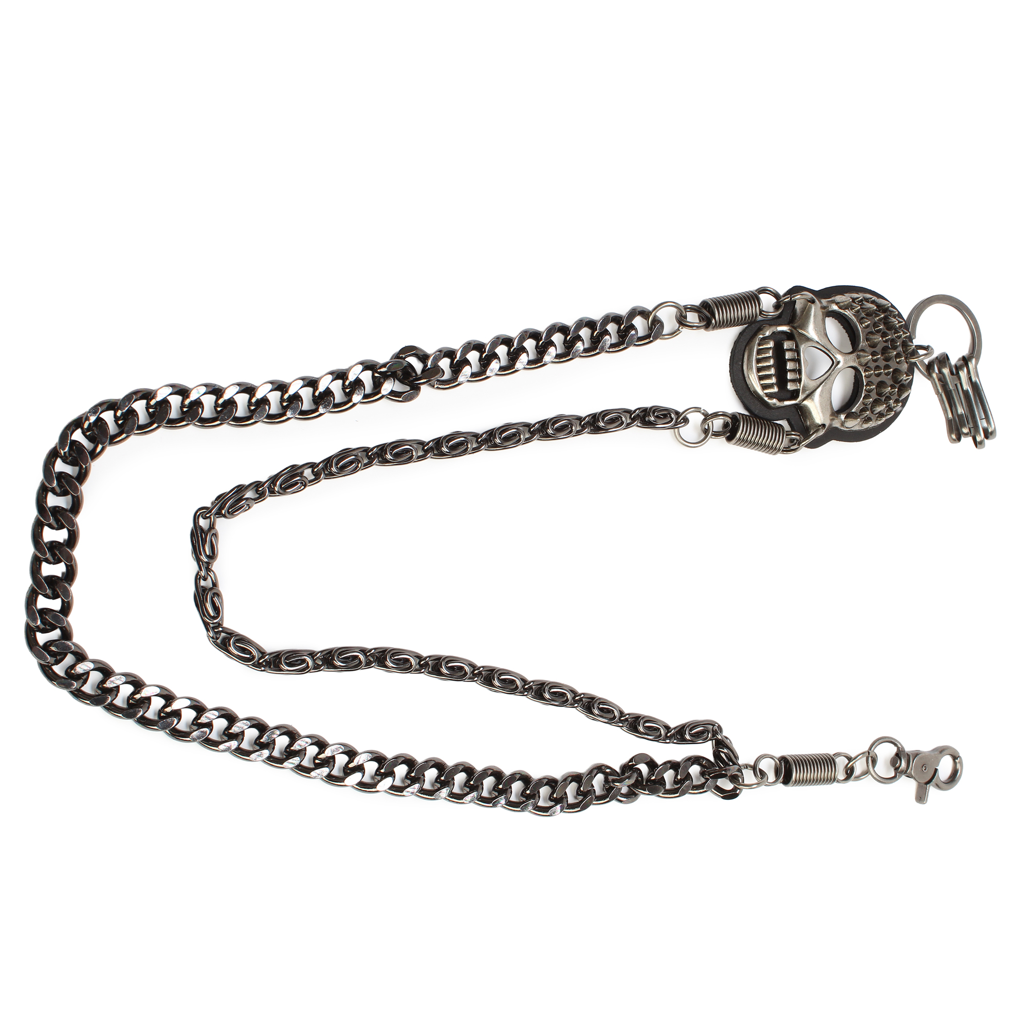 Skull Double Wallet Chain