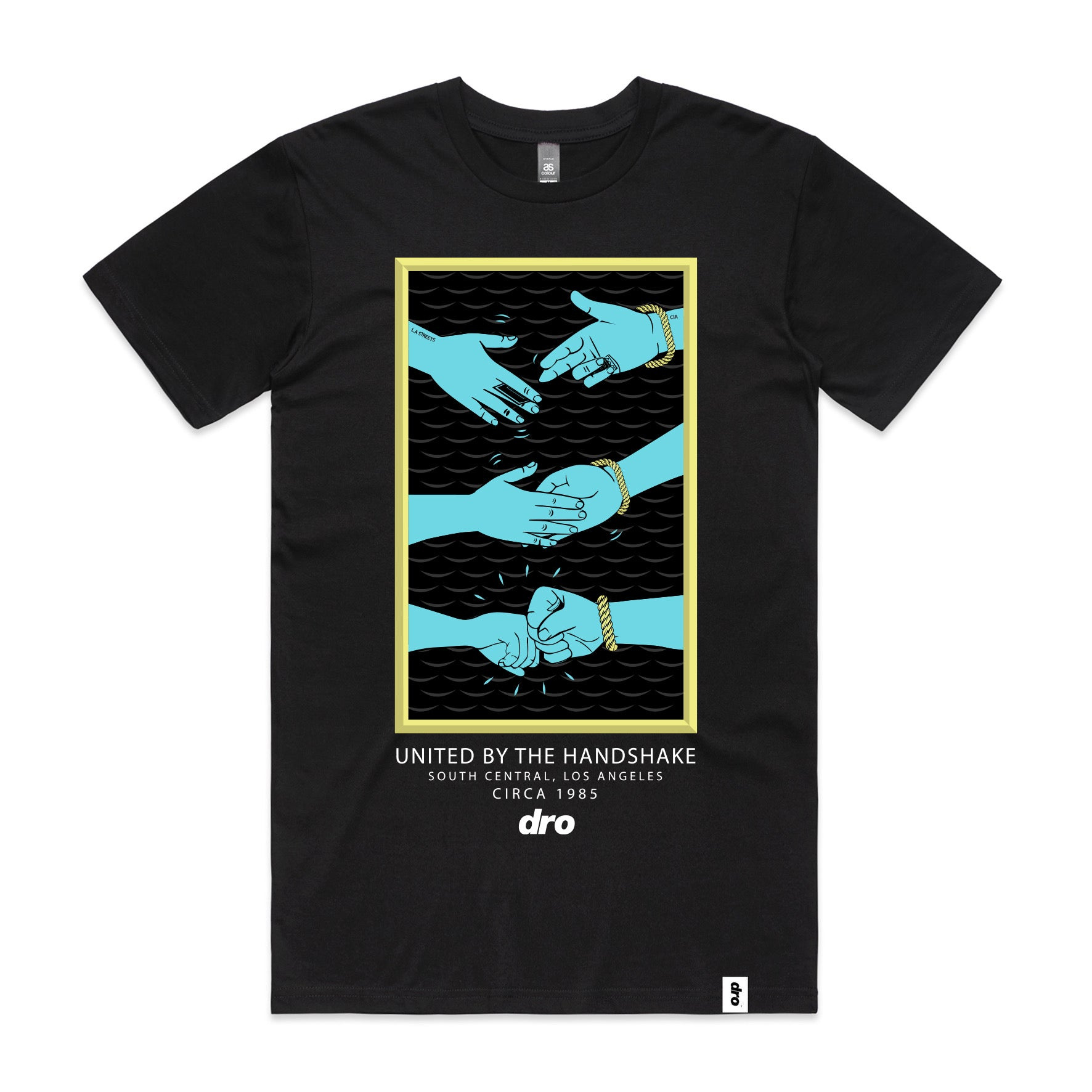 DRO United by the Handshake Tee - Black