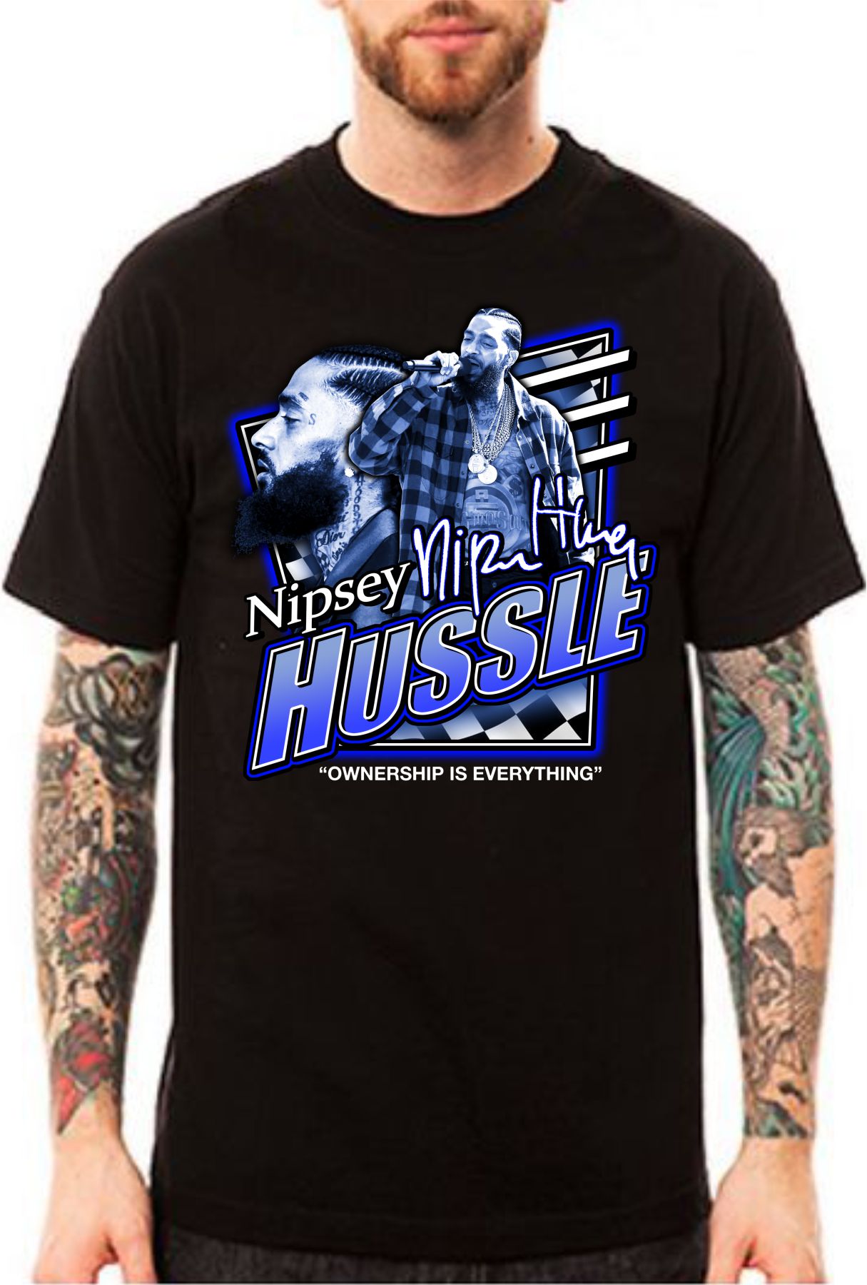 The Nipsey Motion tee in Black