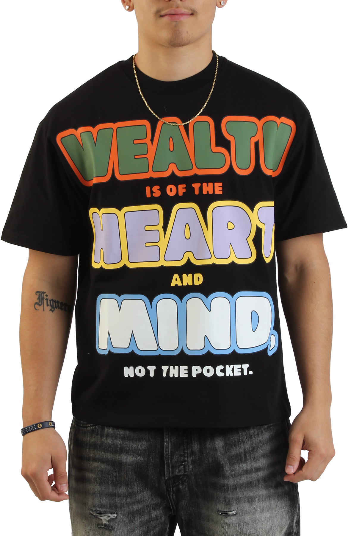 Wealth, Heart & Mind Crop T-Shirt