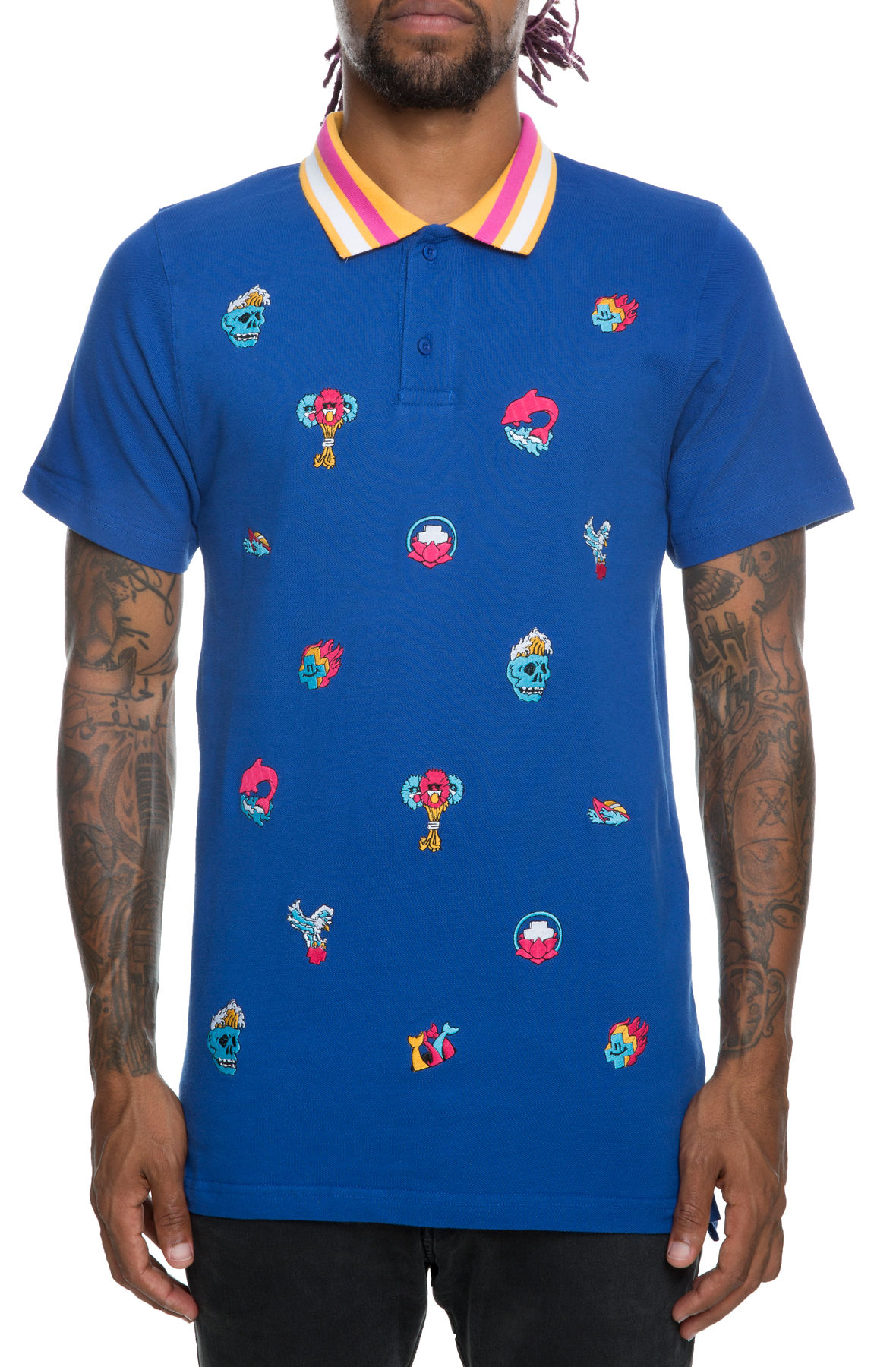 pink dolphin polo shirt