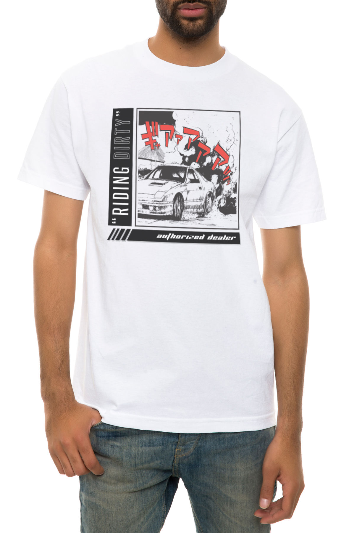 The Riding Dirty Tee in White