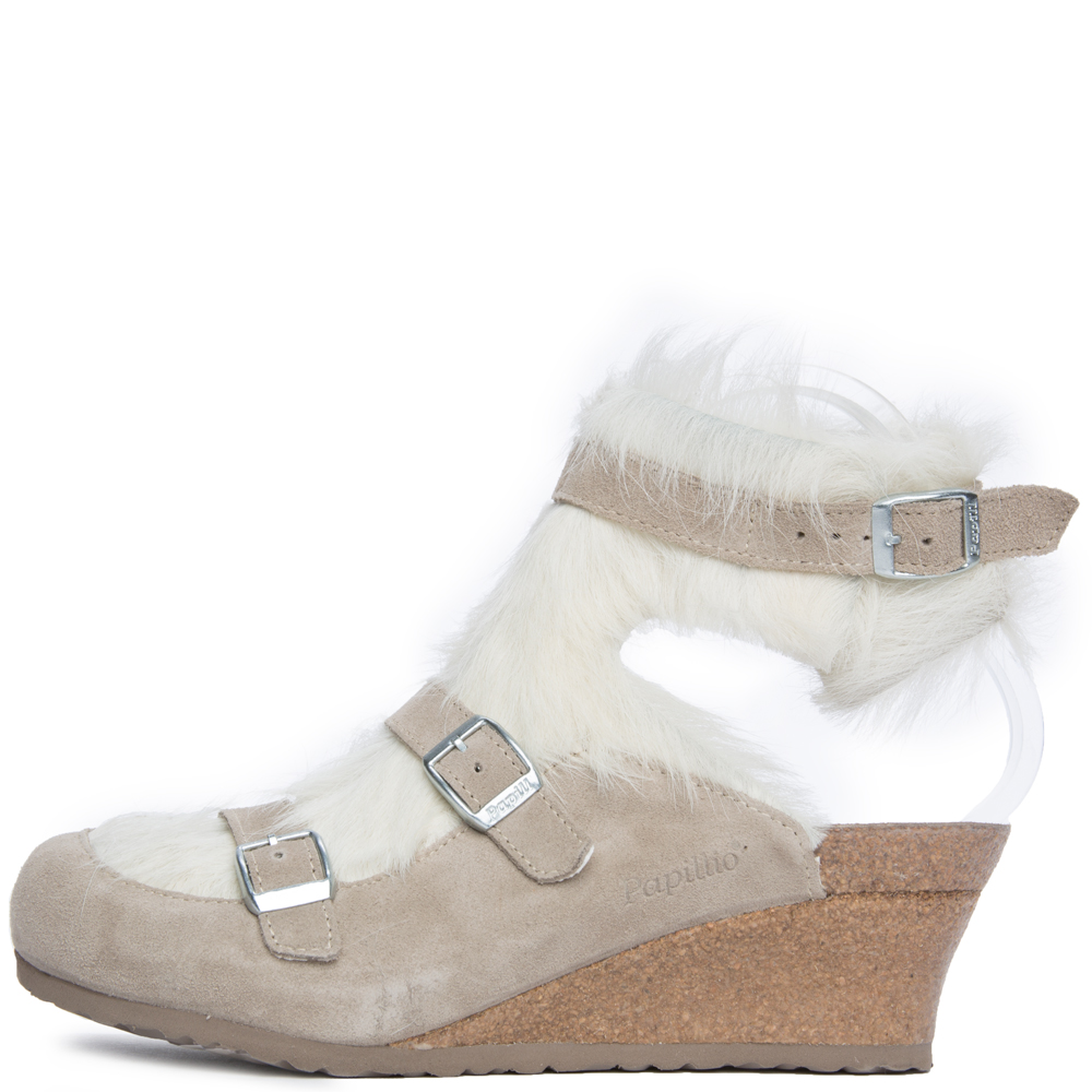 Birkenstock Anuk Arctic Off White Wedge Sandal  ARCTIC OFF WHITE