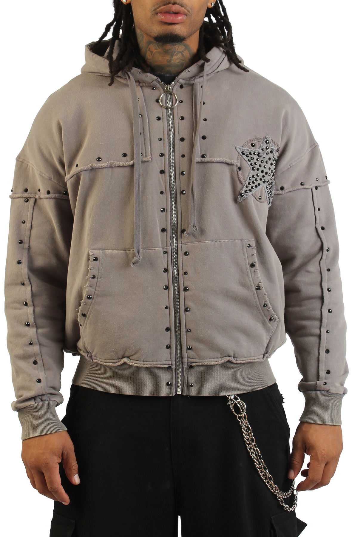 Crystal Star Zip-Up Hoodie