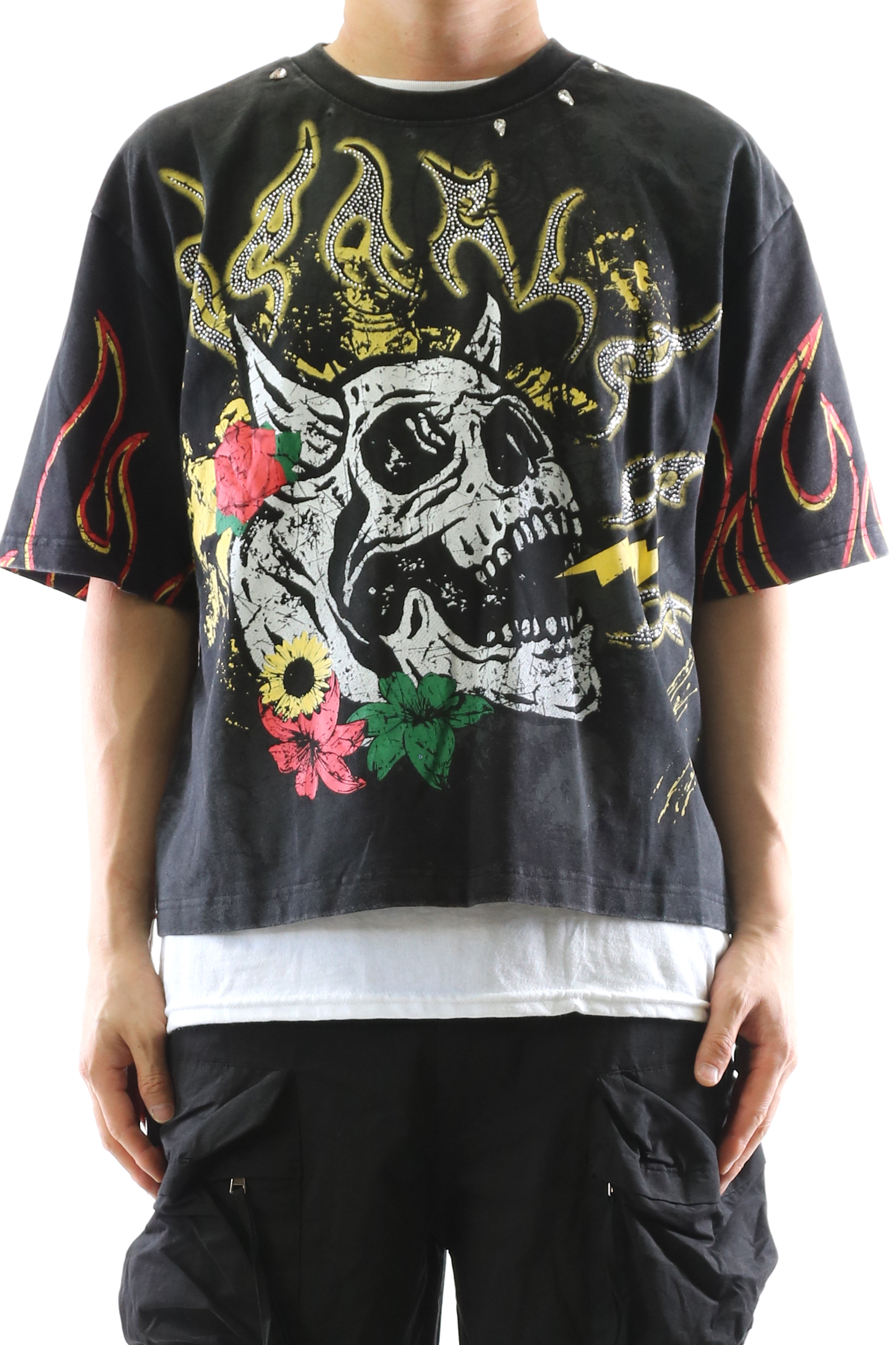 PERIDOT S/N Jersey 3/4 Sleeve Crop Top Tee