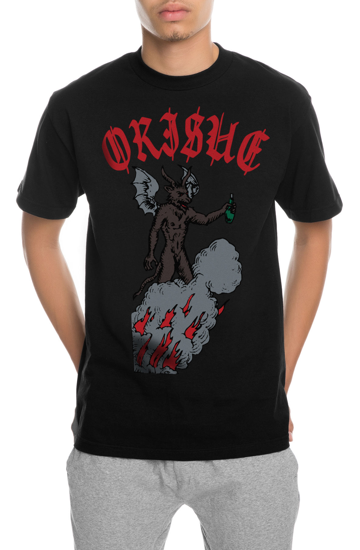 The Drinkin Devil Tee in Black