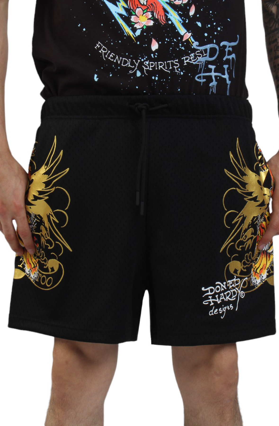 Crawling Tigers Mesh Shorts