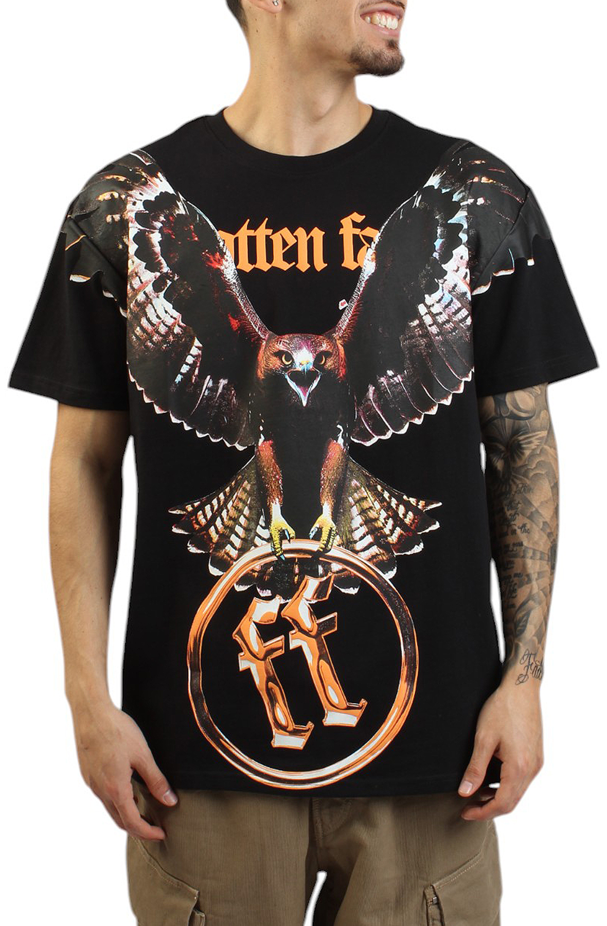 Head on Hawk T-Shirt Black