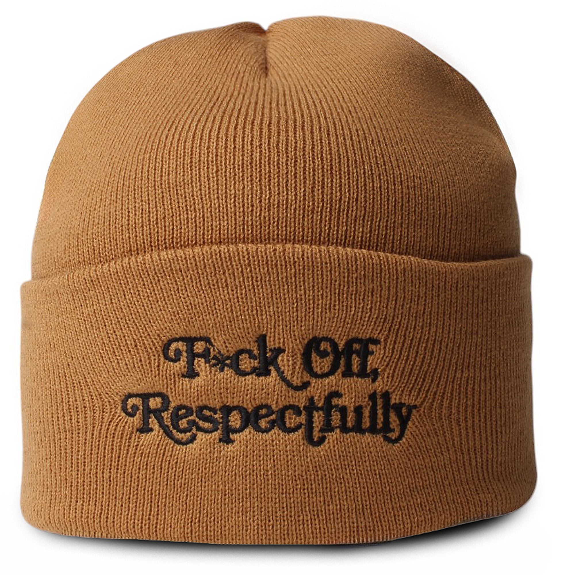 RESPECTFULLY WHEAT CUFF BEANIE