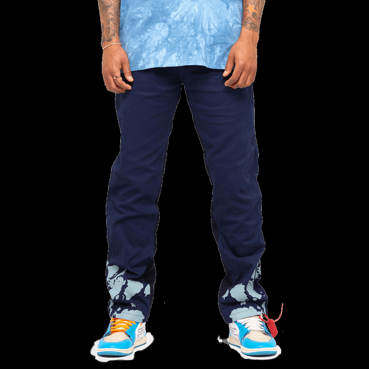 Spiral Straight Chinos Navy