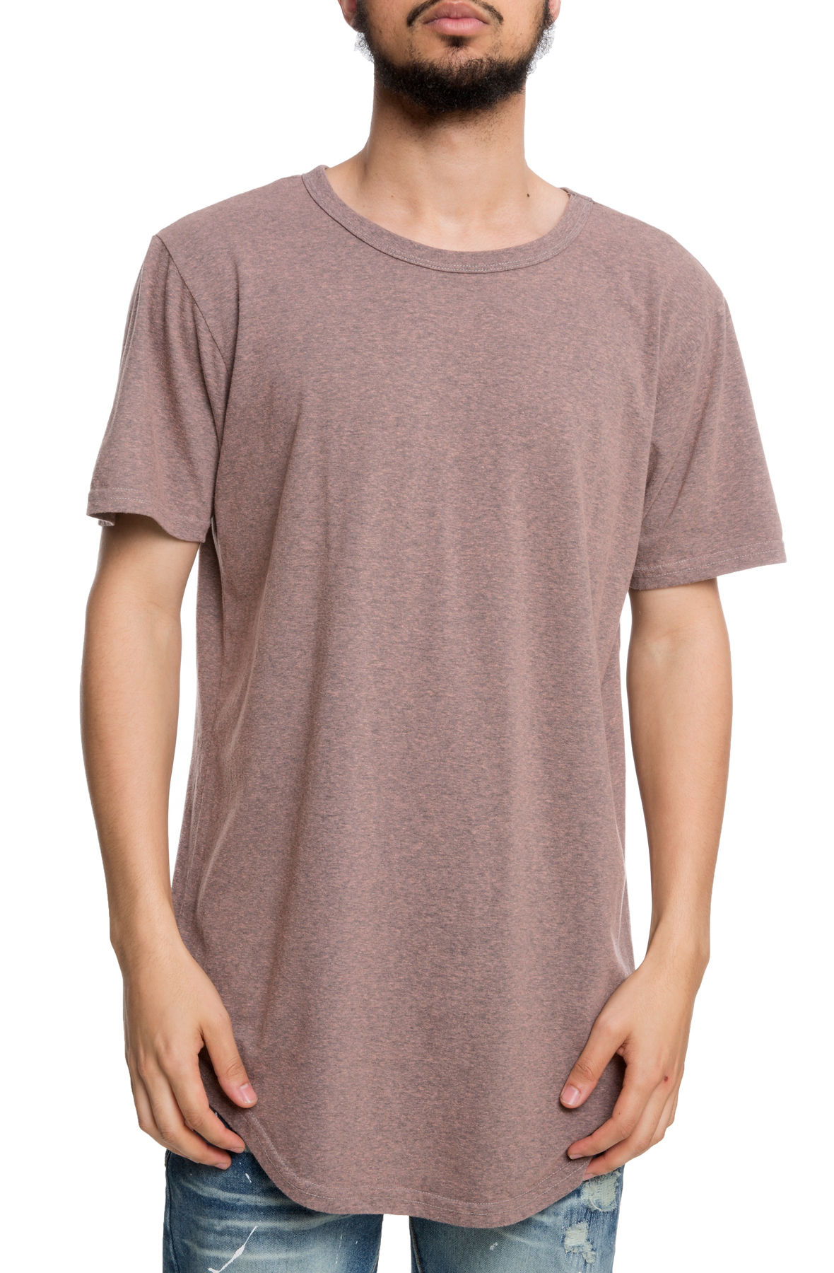 The CB Tall Scoop Tee in Dusty Rose
