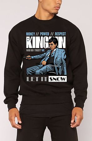 The Scarface Slam Crewneck in Black