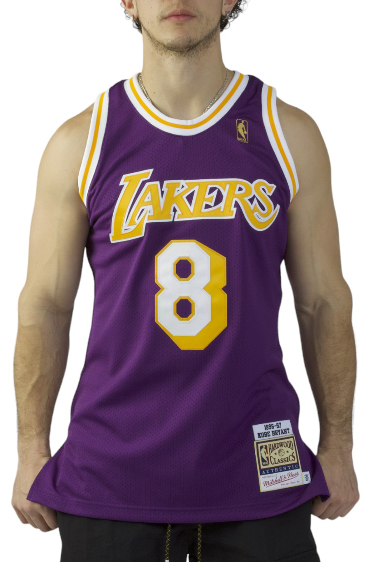 Los Angeles Lakers Kobe Bryant 1996-97 Authentic Road Jersey