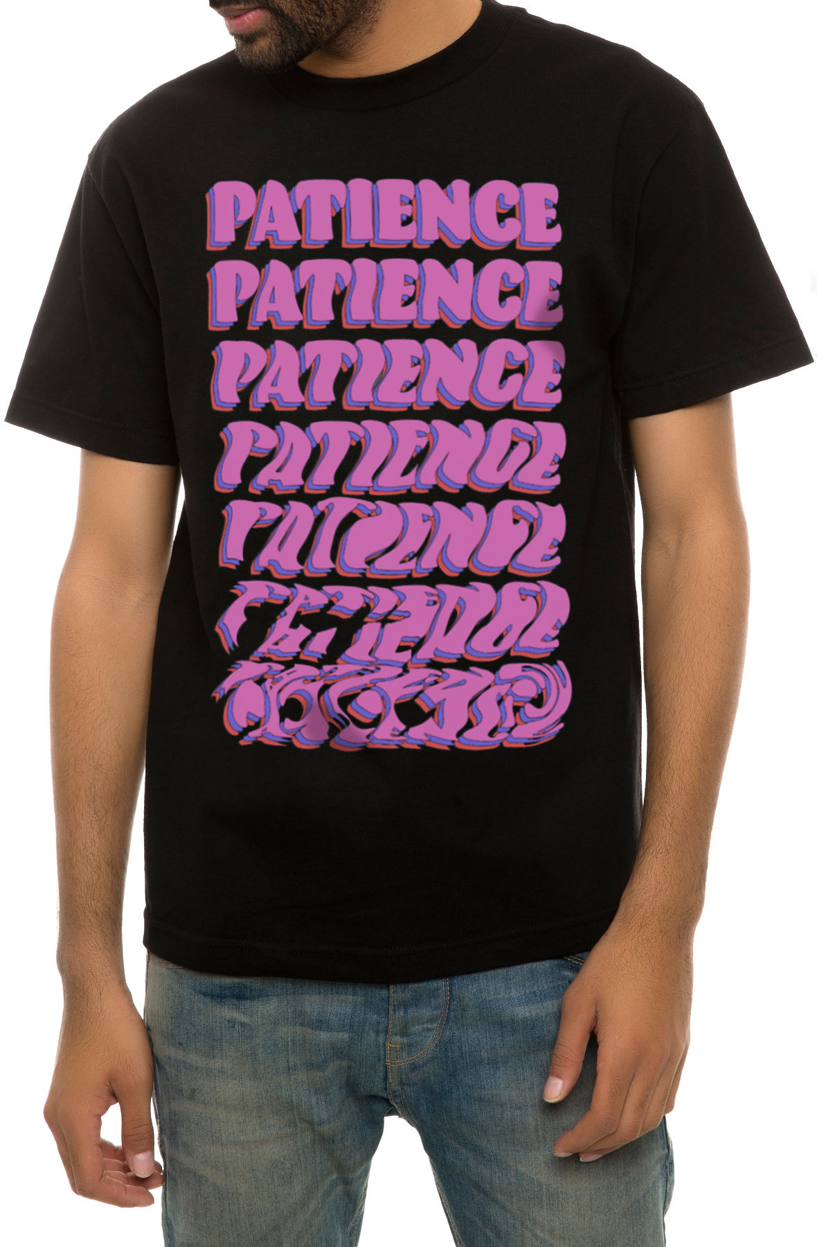 The Patience Tee in Black