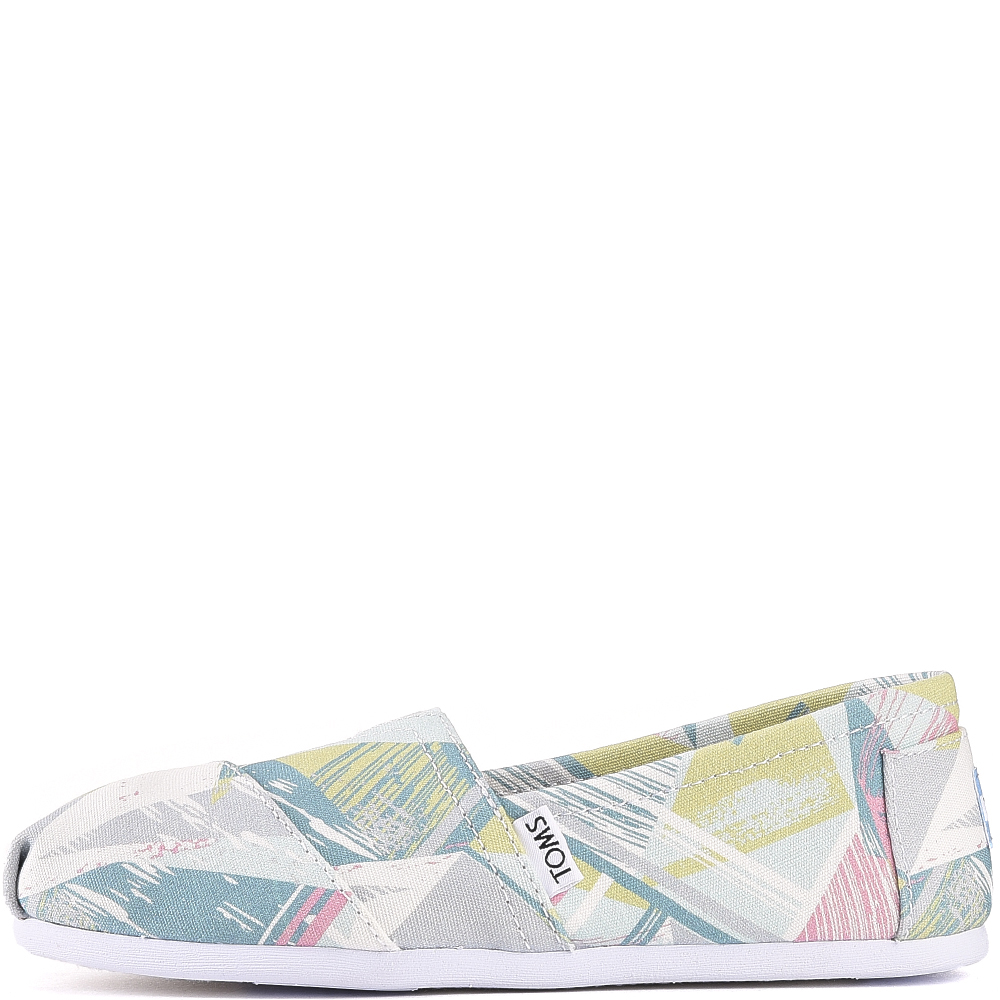 Toms Classic Pastel Multi Canvas Triangles Flats Multi