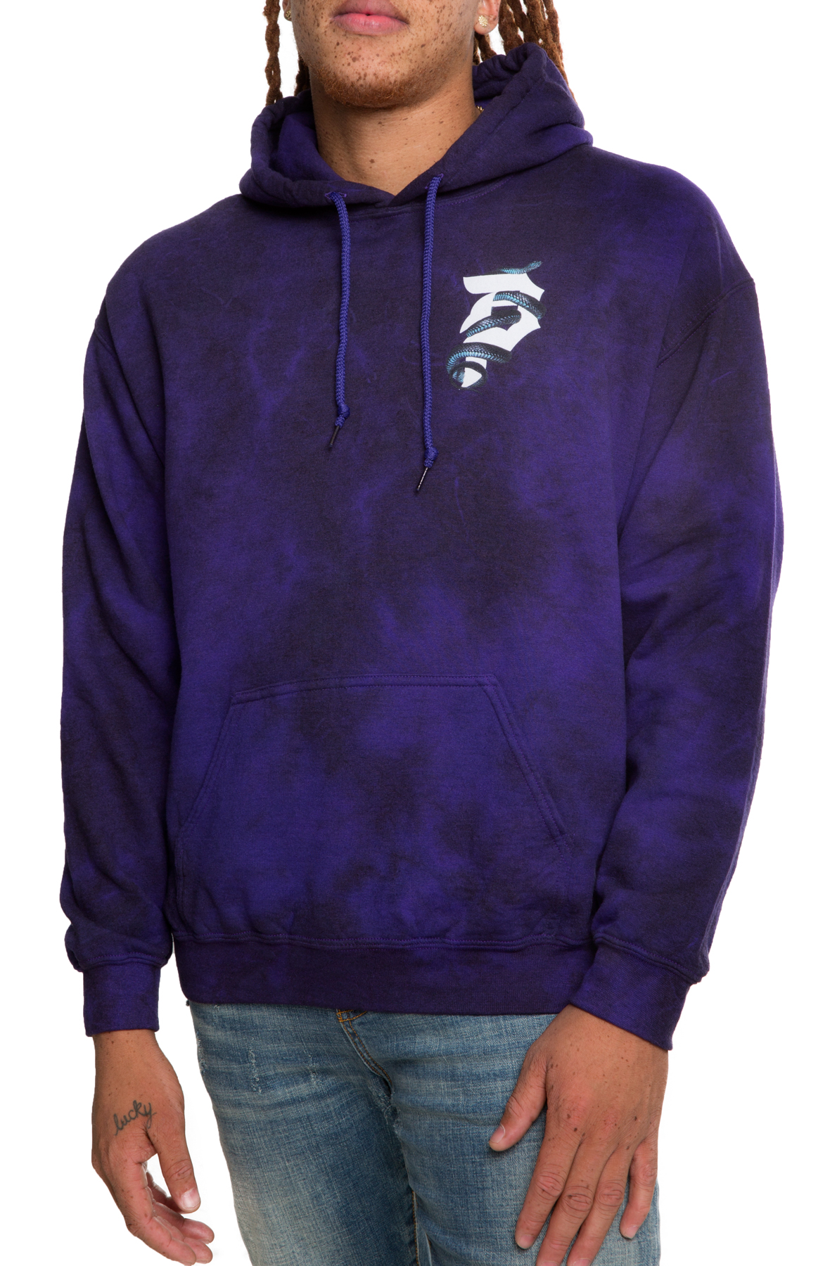 PRIMITIVE World Tour Tie-Dye Hoodie in Purple PAPSP1995-PUR - Karmaloop
