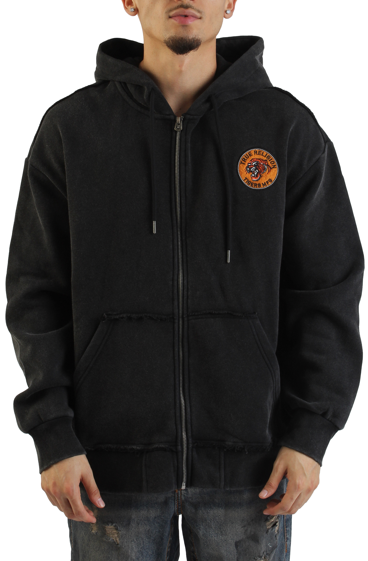 Vintage Tiger Zip Hoodie