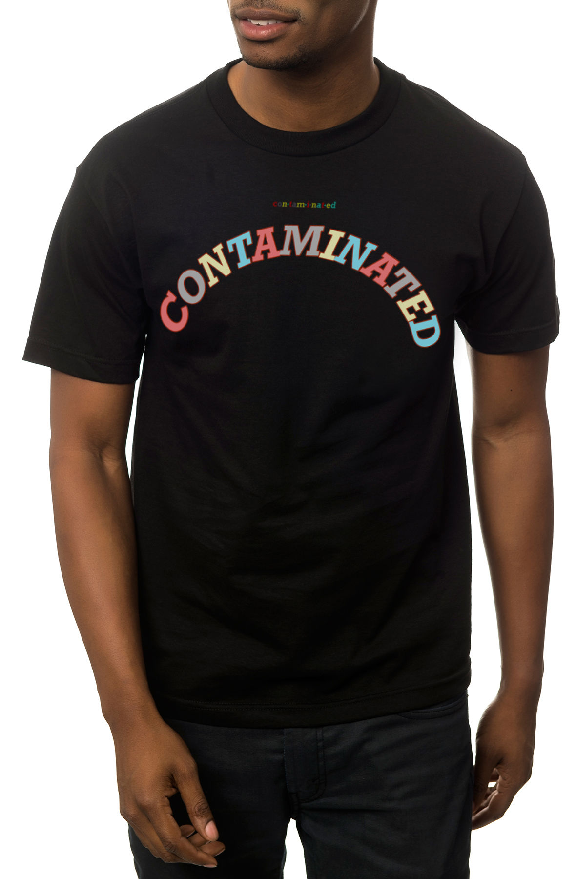 The Contaminated Tee in Black