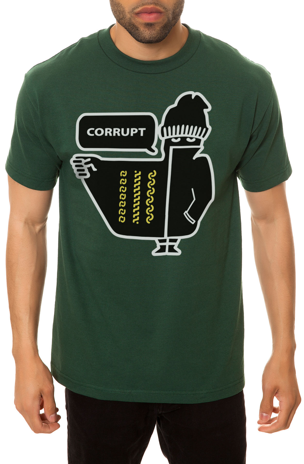 The Bandit Tee in Forest Green