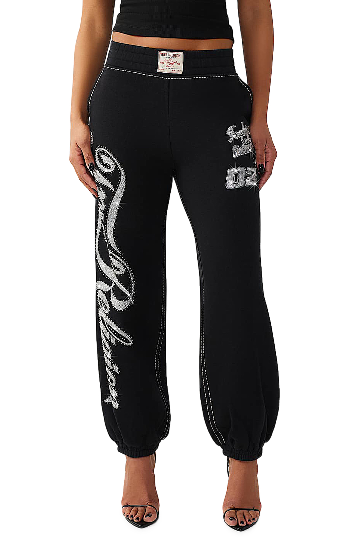 Big T Crystal Baggy Joggers