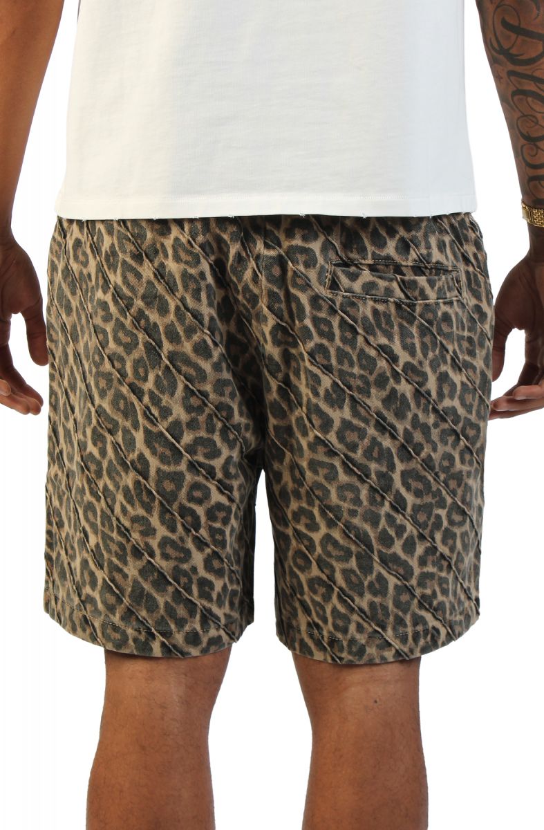 MEMORY LANE Cheetah Printed Shorts ML-SM26-023 - Karmaloop