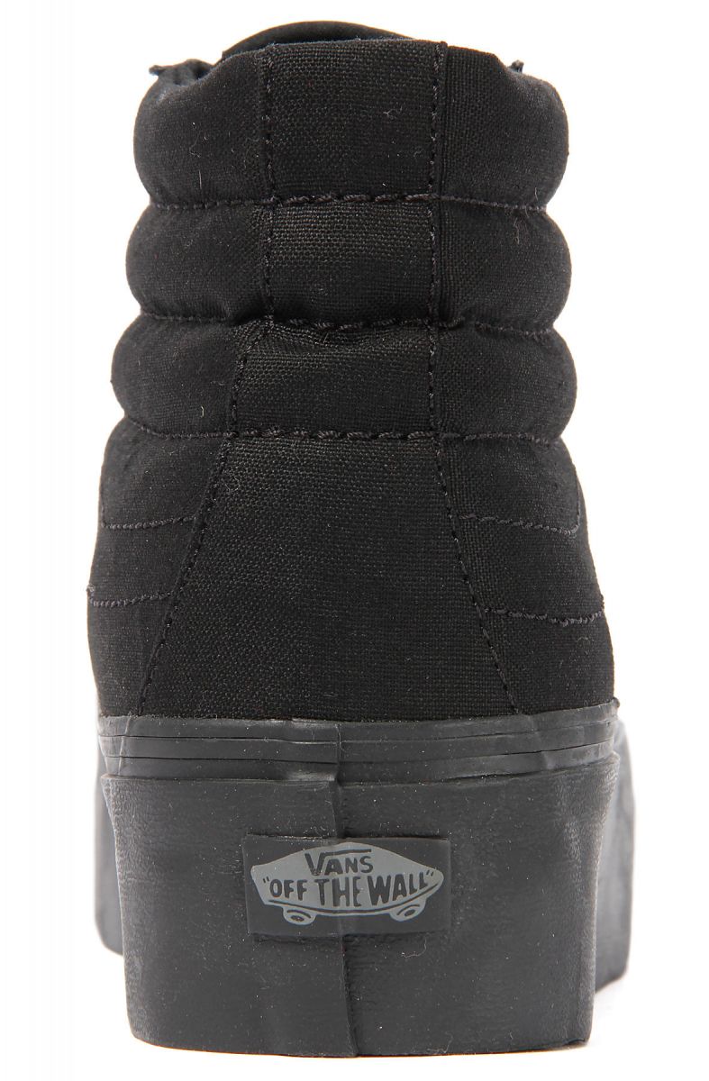 all black high top vans