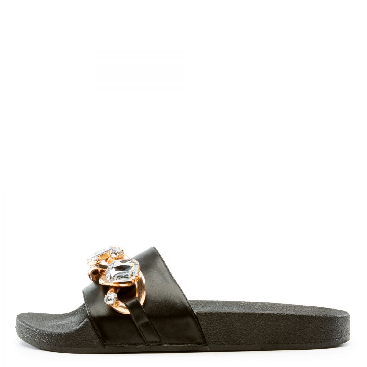 CAPE ROBBIN Tackle Rhinestone Slides TACKLE BLK Karmaloop