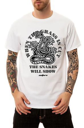 CULTURE The Snakes T-Shirt in White 088_STWOD_SNKES_YK_A1301_WHT ...