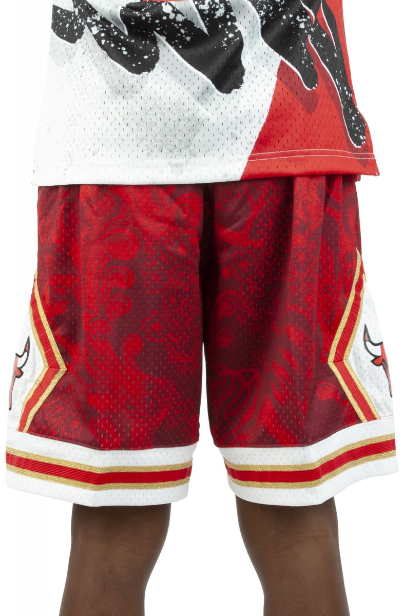 MITCHELL & NESS Chicago Bulls 1997-98 Asian Heritage Swingman Shorts  PFSW1249-CBU97PPPSCAR - Karmaloop