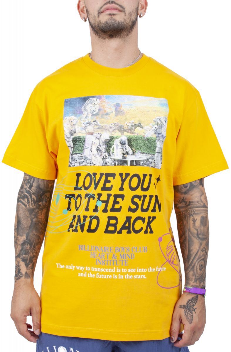 BILLIONAIRE BOYS CLUB Sunflare Short Sleeve Knit Tee 821-4302YLW