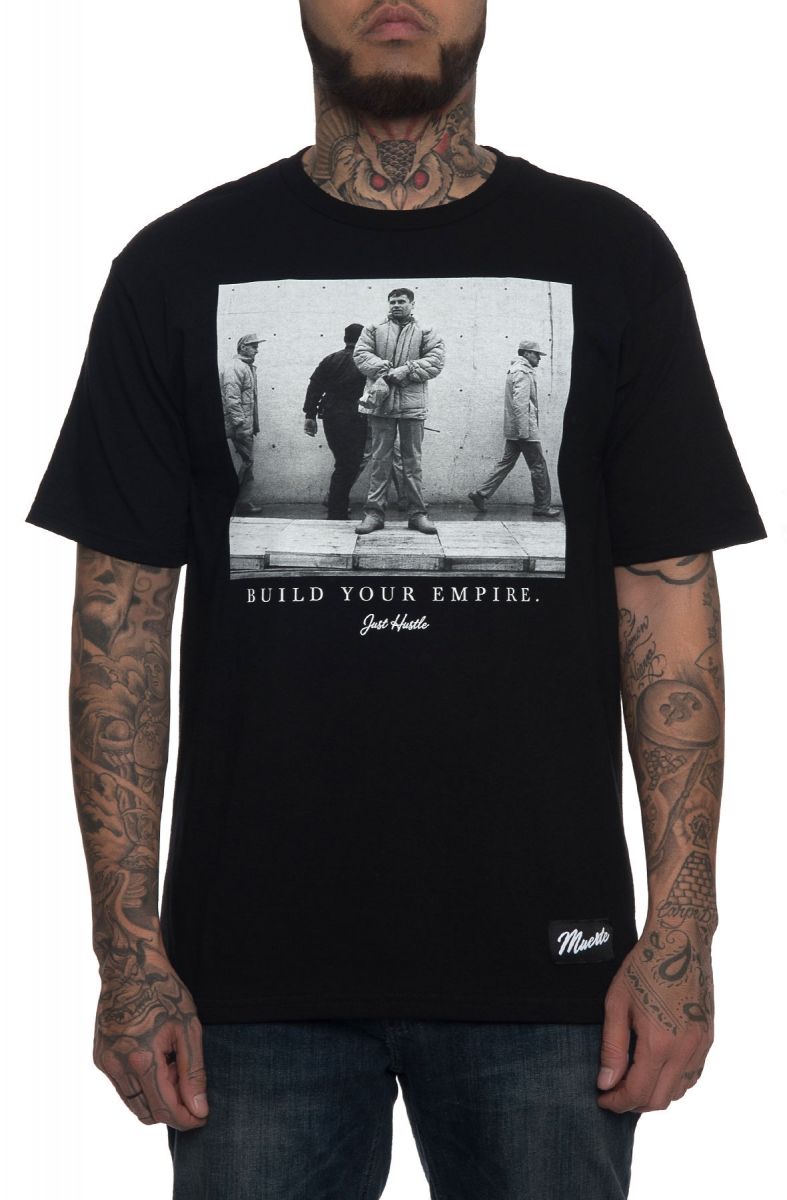 Super Chapo Bros Escape El Chapo Guzman Men's Graphic T-Shirt – Black, 100% Heavy Cotton