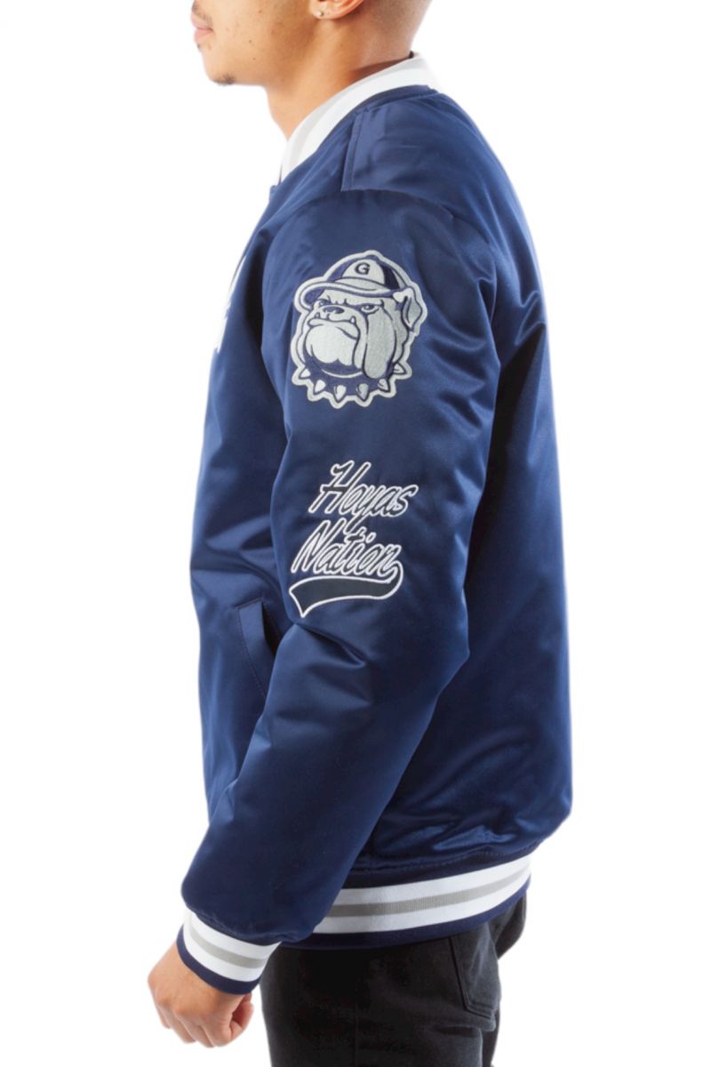 Team Origins Varsity Satin Jacket Georgetown University - Shop Mitchell &  Ness Outerwear and Jackets Mitchell & Ness Nostalgia Co.