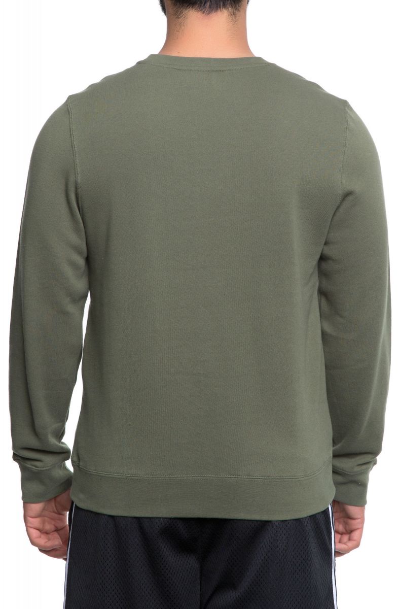 The 5 Strike Crewneck Sweatshirt in Olive 518272-OLV