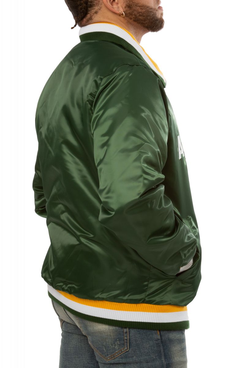 STARTER Oakland Athletics Varsity Jacket LS850697-OLA - Karmaloop
