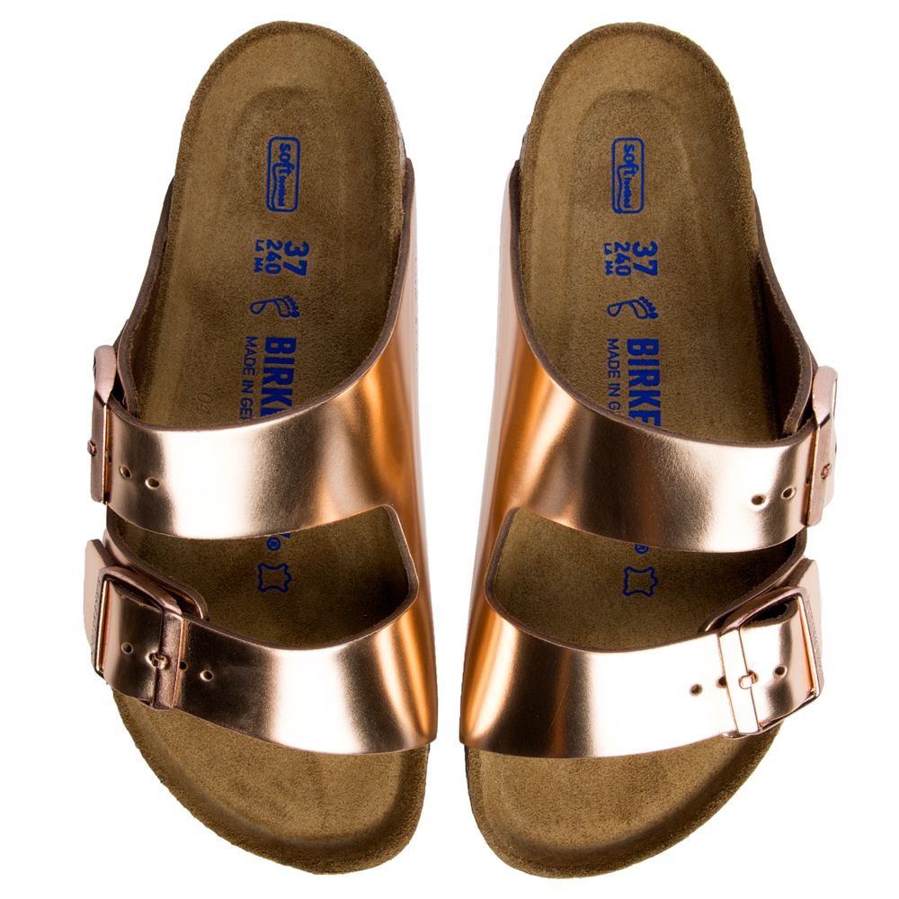 birkenstock arizona copper 38
