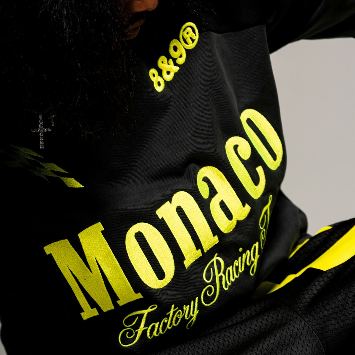8&9 MFG CO. Monaco Crewneck Sweatshirt Black CRMONBLK-BLACK