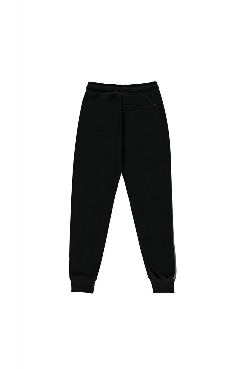 black fleece tracksuit bottoms