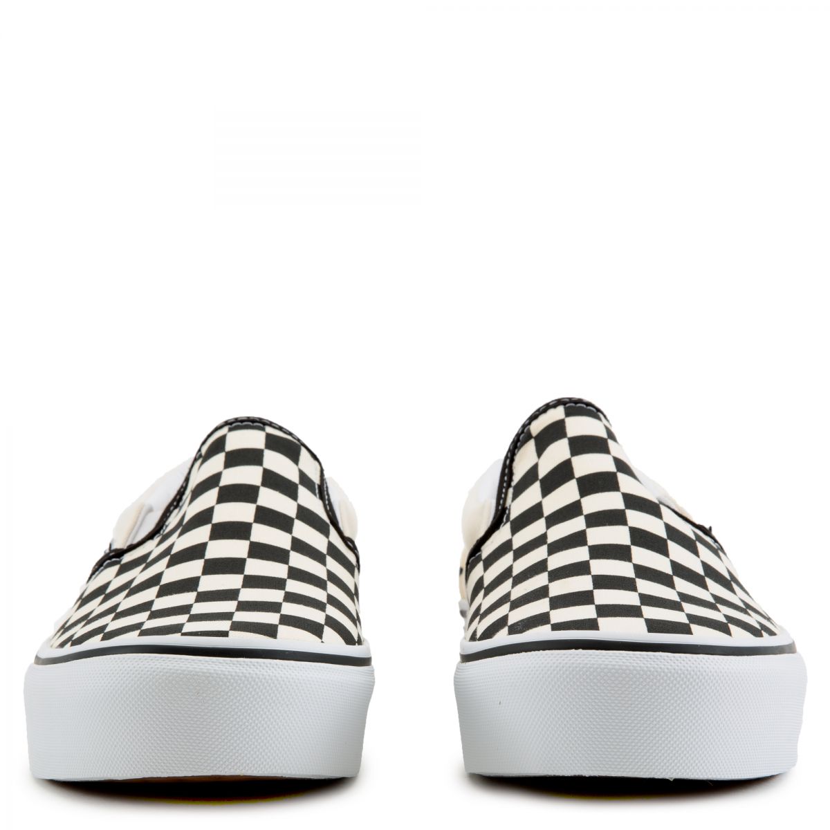 vans classic slip on platform checkerboard