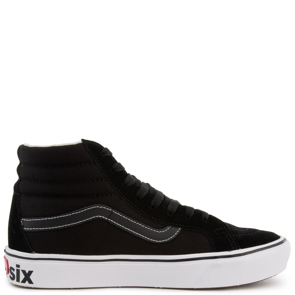 VANS Comfycush Sk8-Hi in Black/True White VN0A3WMCVX4 - Karmaloop