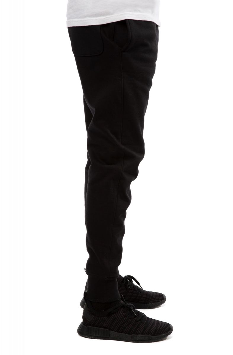 reverse weave cuffed joggers