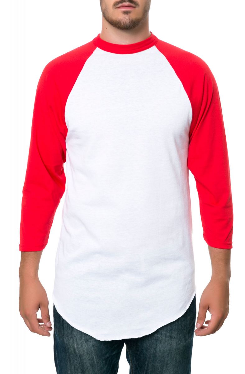 SPOOL & THREAD The 420 Basic Raglan in Red and White SVAU420BSCRAG