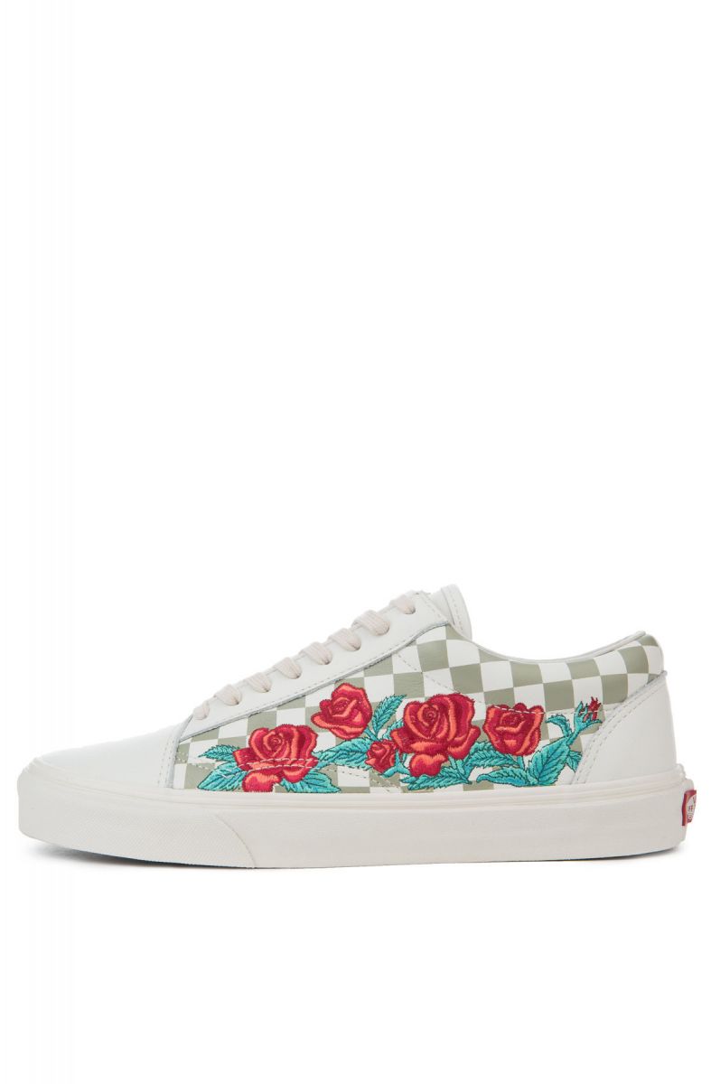 old skool dx rose embroidery