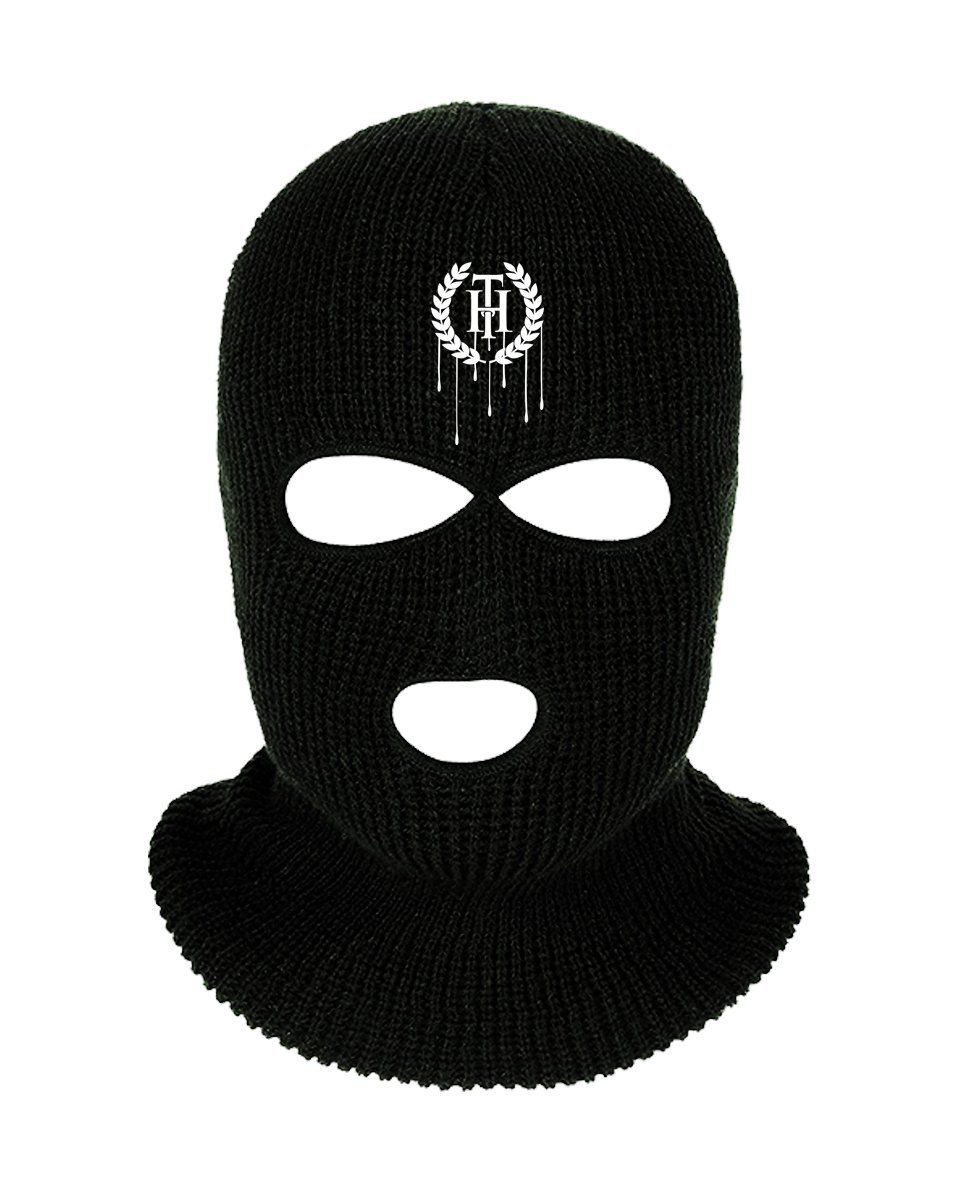 THE HIDEOUT CLOTHING Dripping Balaclava 3Hole Ski Mask HDTCLTHNG1BE48DBLACK Karmaloop