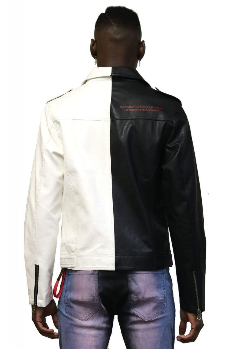 Vintage faux leather on sale jacket